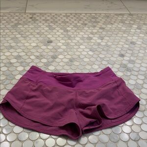 Women's Purple Lululemon 2.5 Speed Up Shorts